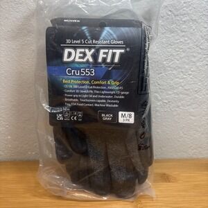DEX FIT Cru553 3D Level 5 Cut resistant gloves 3 pair size medium